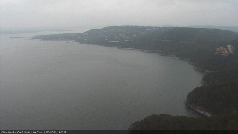 Lake Travis webcam, February 19, 2017 9:10 AM CT