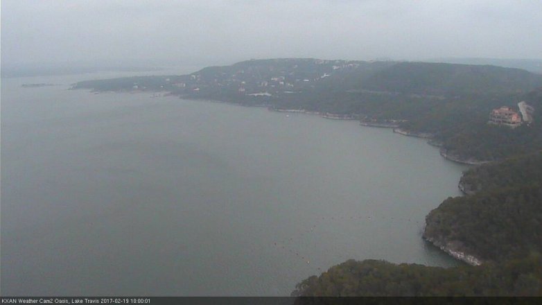Lake Travis webcam, February 19, 2017 9:15 AM CT