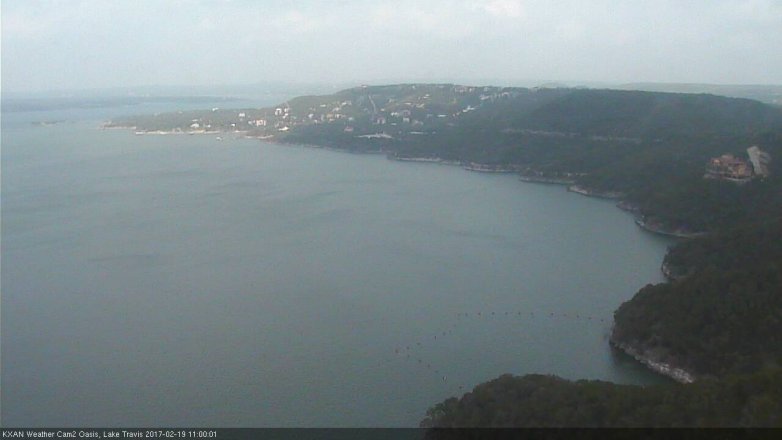 Lake Travis webcam, February 19, 2017 10:05 AM CT