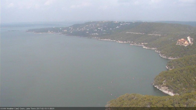 Lake Travis webcam, February 19, 2017 10:10 AM CT