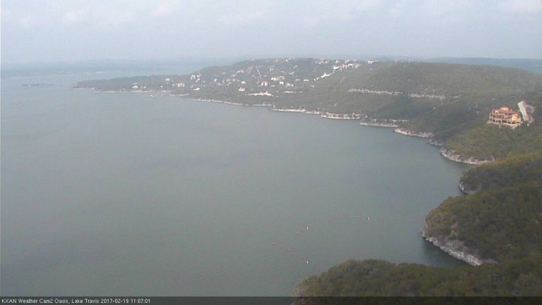 Lake Travis webcam, February 19, 2017 10:30 AM CT