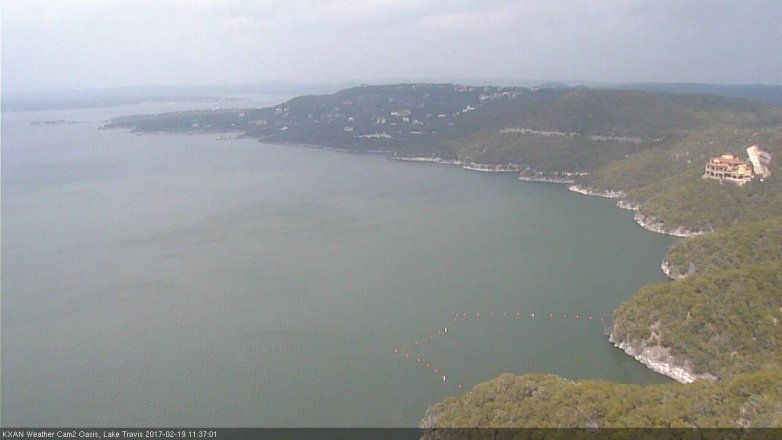 Lake Travis webcam, February 19, 2017 11:05 AM CT