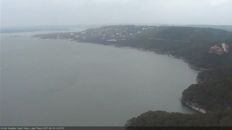 Lake Travis webcam, February 19, 2017 11:20 AM CT