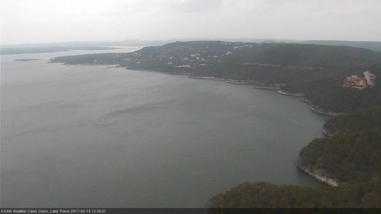 Lake Travis webcam, February 19, 2017 11:35 AM CT