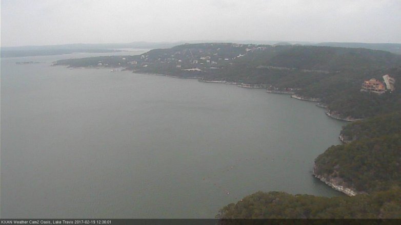 Lake Travis webcam, February 19, 2017 11:45 AM CT