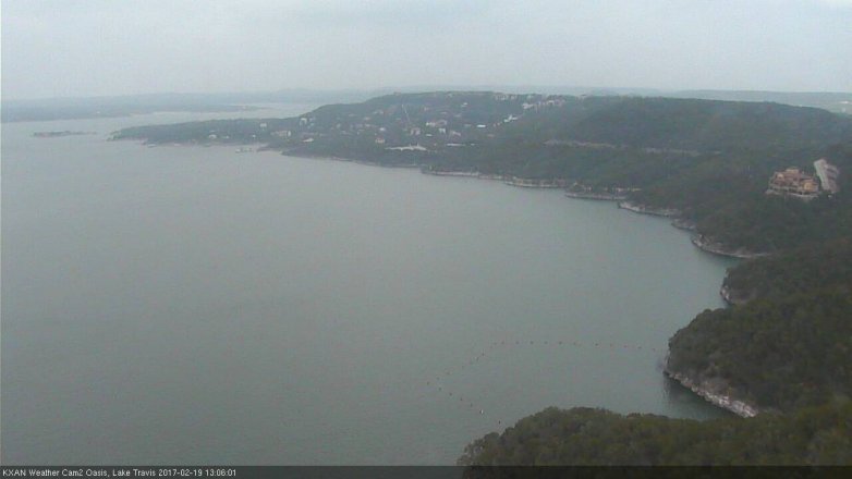 Lake Travis webcam, February 19, 2017 12:10 PM CT