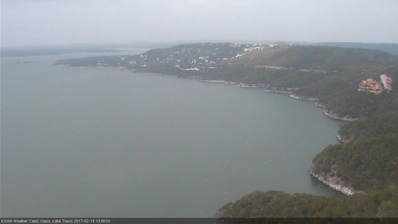 Lake Travis webcam, February 19, 2017 12:30 PM CT