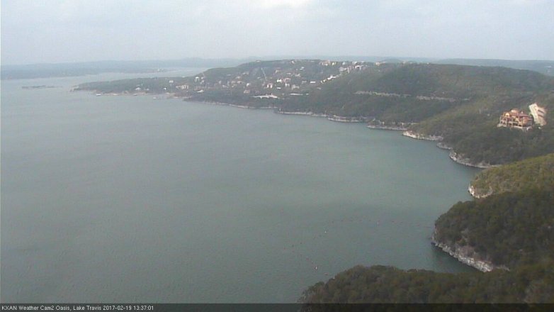 Lake Travis webcam, February 19, 2017 12:40 PM CT