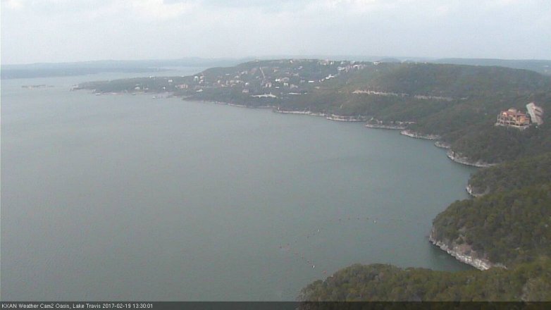 Lake Travis webcam, February 19, 2017 12:50 PM CT