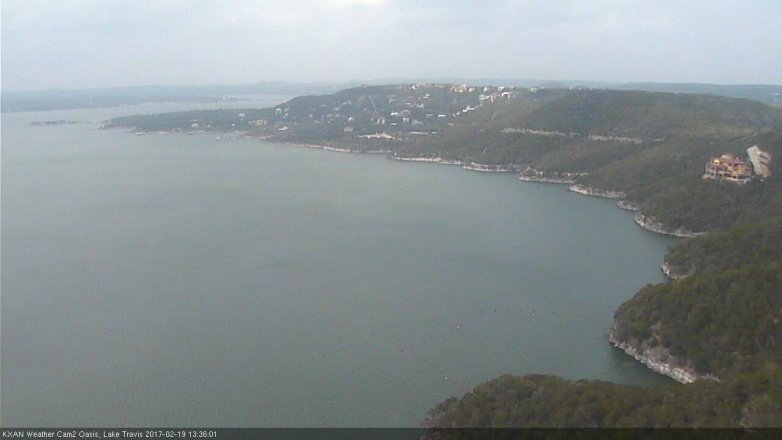 Lake Travis webcam, February 19, 2017 12:55 PM CT