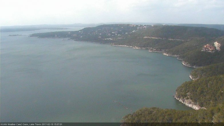Lake Travis webcam, February 19, 2017 2:10 PM CT