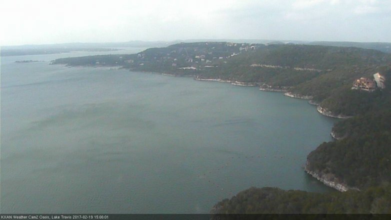 Lake Travis webcam, February 19, 2017 2:20 PM CT