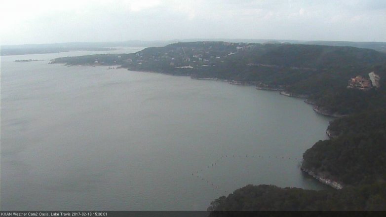 Lake Travis webcam, February 19, 2017 2:45 PM CT