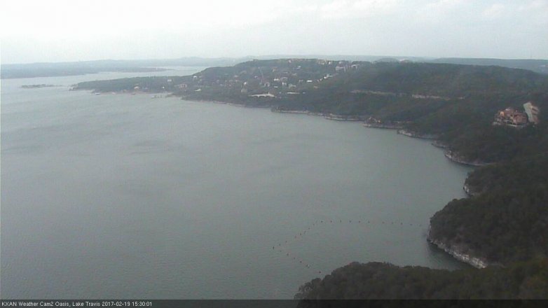 Lake Travis webcam, February 19, 2017 3:00 PM CT