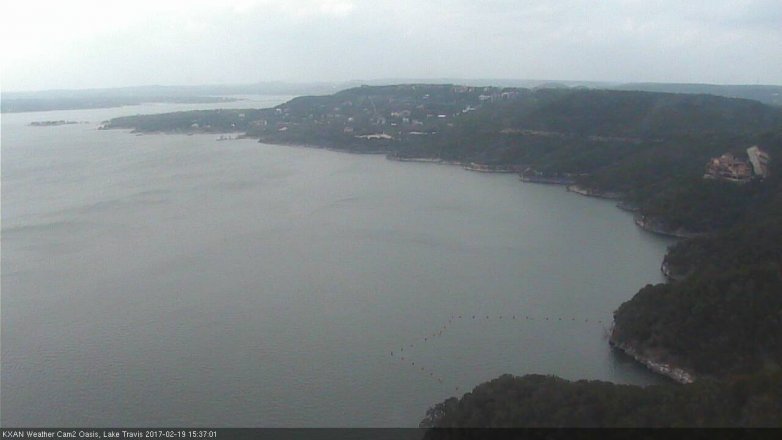 Lake Travis webcam, February 19, 2017 3:05 PM CT
