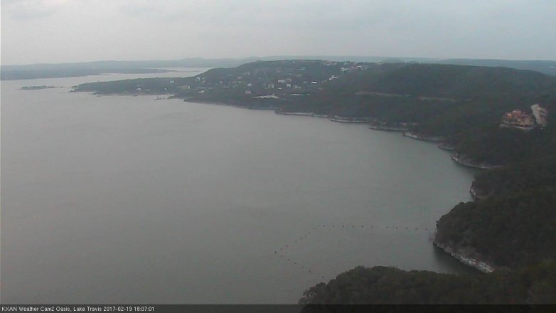Lake Travis webcam, February 19, 2017 5:30 PM CT