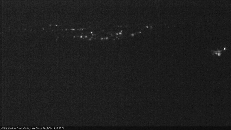 Lake Travis webcam, February 19, 2017 6:55 PM CT