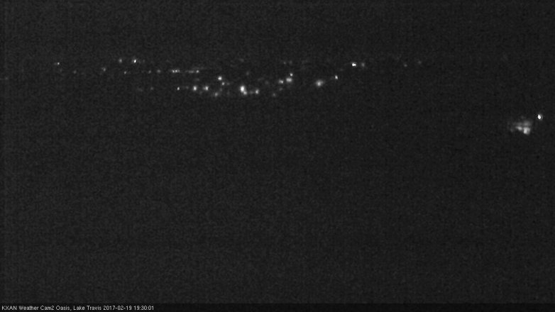 Lake Travis webcam, February 19, 2017 7:00 PM CT