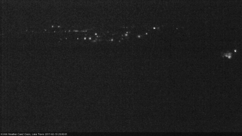 Lake Travis webcam, February 19, 2017 7:05 PM CT