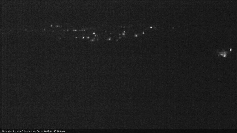 Lake Travis webcam, February 19, 2017 7:10 PM CT