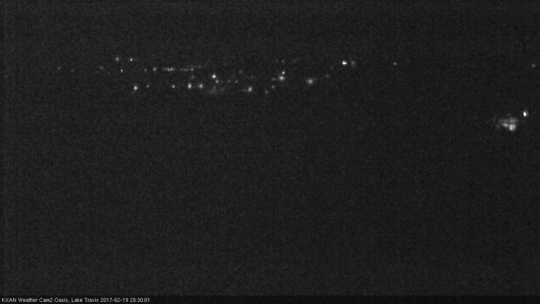 Lake Travis webcam, February 19, 2017 7:35 PM CT