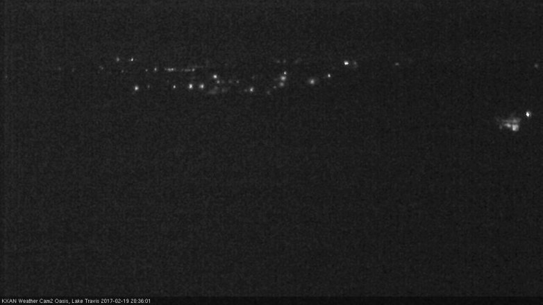 Lake Travis webcam, February 19, 2017 7:50 PM CT