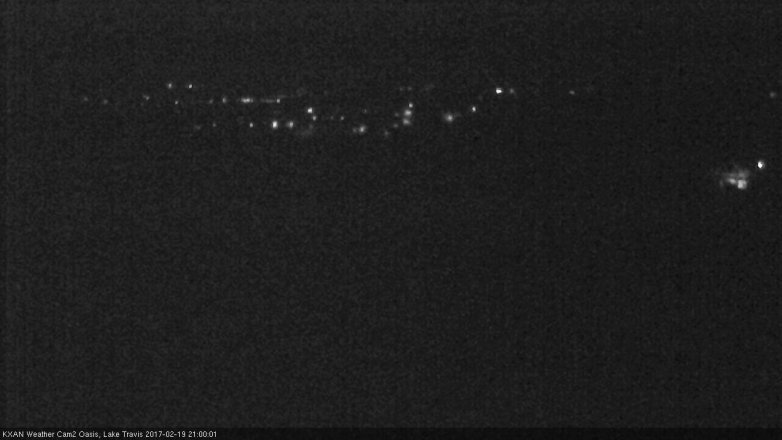 Lake Travis webcam, February 19, 2017 8:25 PM CT