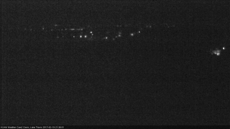 Lake Travis webcam, February 19, 2017 8:55 PM CT