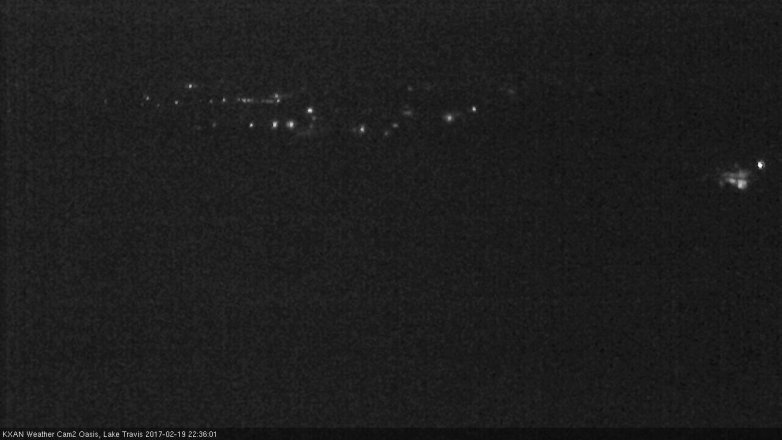 Lake Travis webcam, February 19, 2017 9:55 PM CT