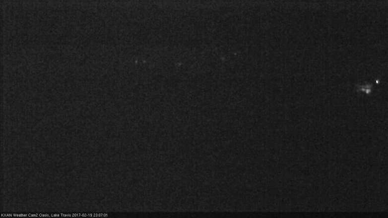 Lake Travis webcam, February 19, 2017 10:15 PM CT