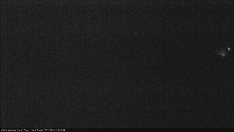 Lake Travis webcam, February 19, 2017 10:50 PM CT