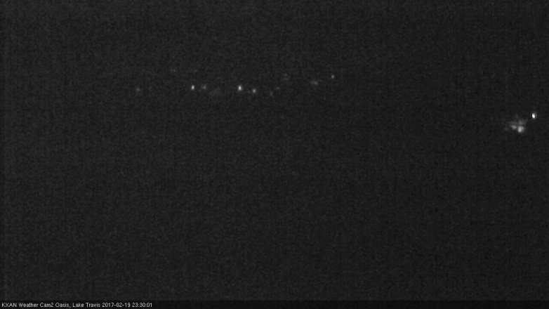Lake Travis webcam, February 19, 2017 11:00 PM CT