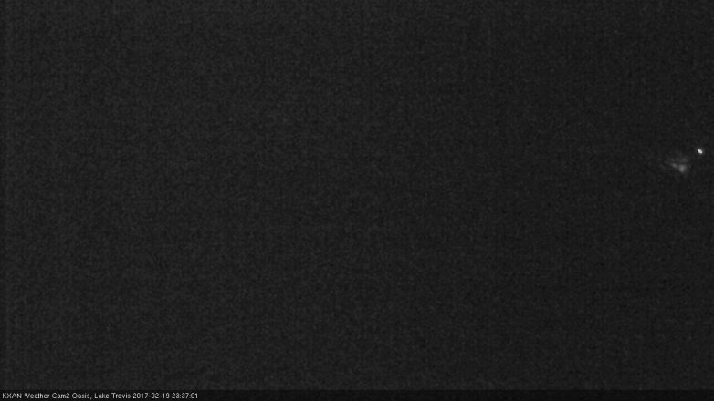 Lake Travis webcam, February 19, 2017 11:05 PM CT