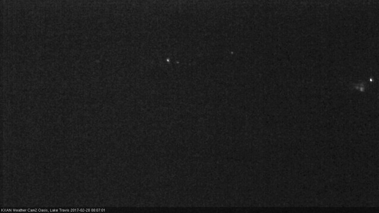 Lake Travis webcam, February 19, 2017 11:15 PM CT