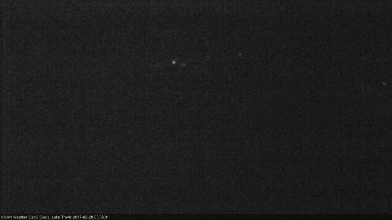 Lake Travis webcam, February 19, 2017 11:20 PM CT