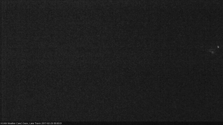 Lake Travis webcam, February 19, 2017 11:25 PM CT