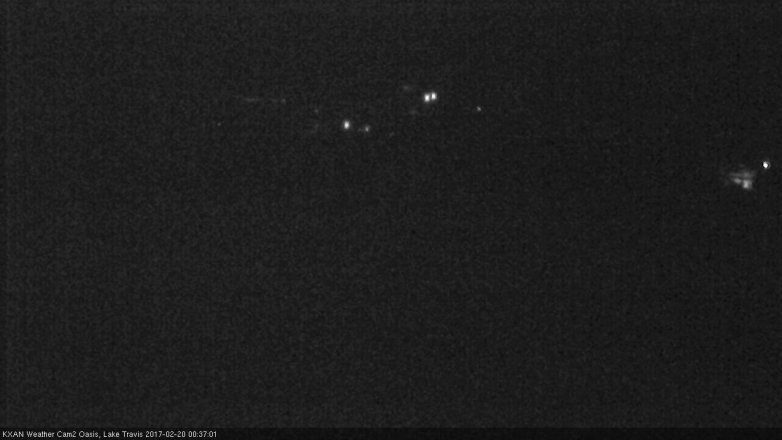 Lake Travis webcam, February 19, 2017 11:40 PM CT