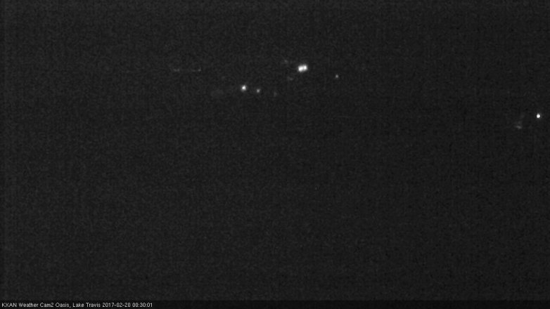 Lake Travis webcam, February 19, 2017 11:45 PM CT