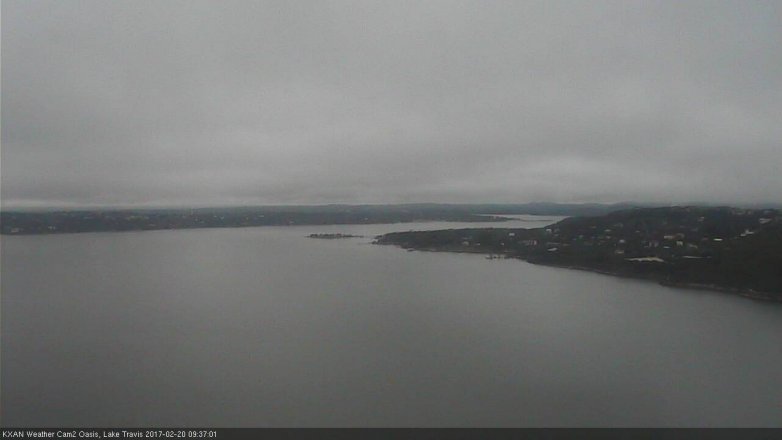 Lake Travis webcam, February 20, 2017 9:05 AM CT