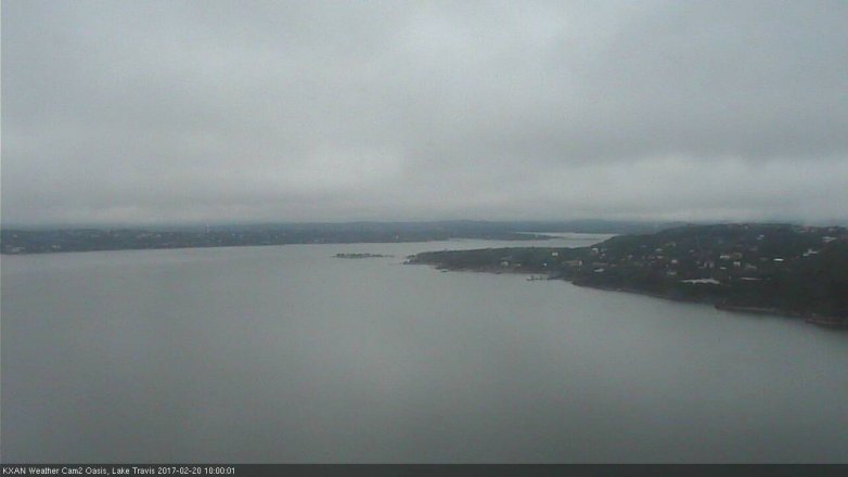 Lake Travis webcam, February 20, 2017 9:15 AM CT
