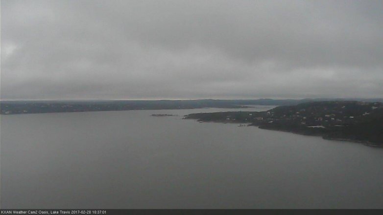 Lake Travis webcam, February 20, 2017 10:05 AM CT