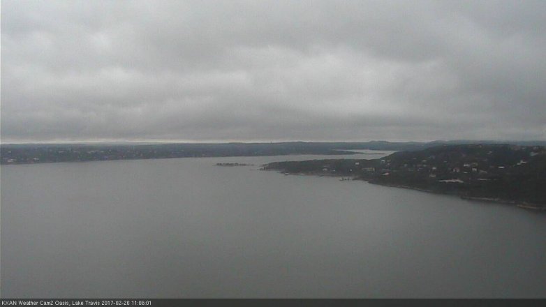 Lake Travis webcam, February 20, 2017 10:30 AM CT