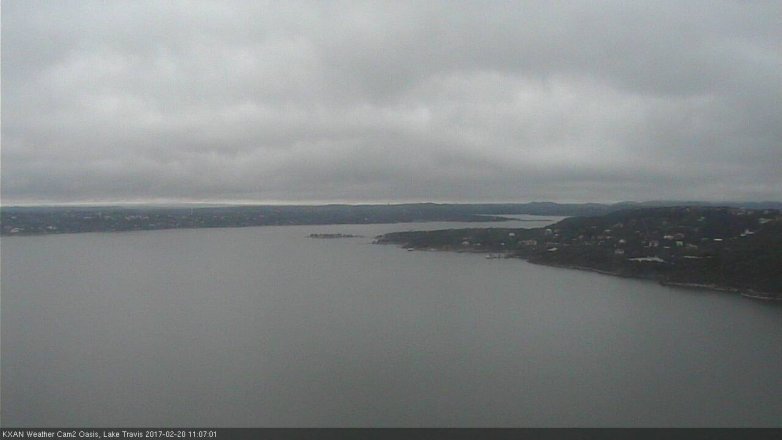 Lake Travis webcam, February 20, 2017 10:35 AM CT