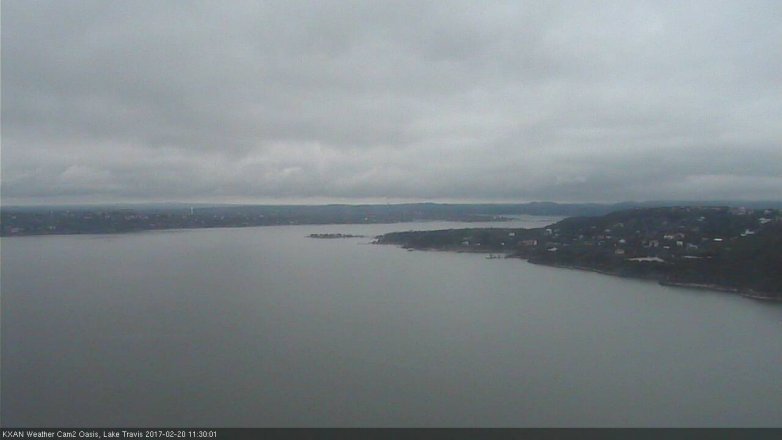 Lake Travis webcam, February 20, 2017 10:40 AM CT