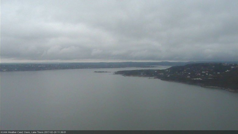 Lake Travis webcam, February 20, 2017 11:00 AM CT
