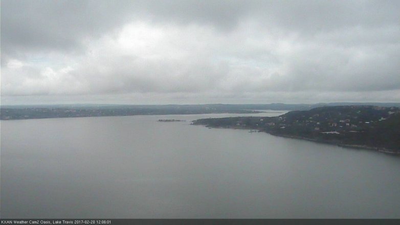 Lake Travis webcam, February 20, 2017 11:15 AM CT