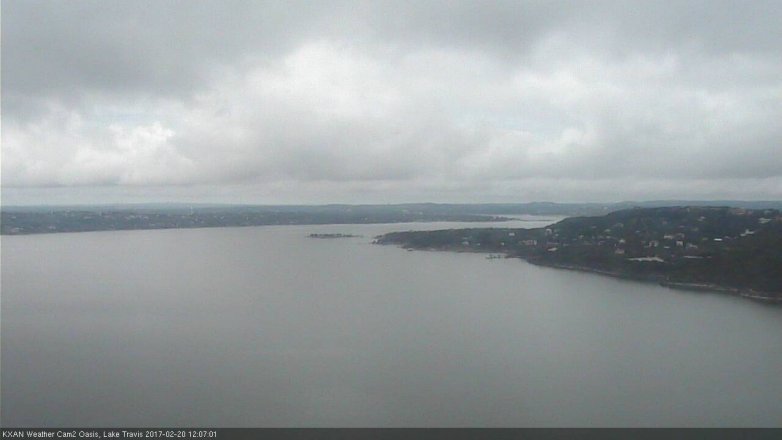 Lake Travis webcam, February 20, 2017 11:30 AM CT