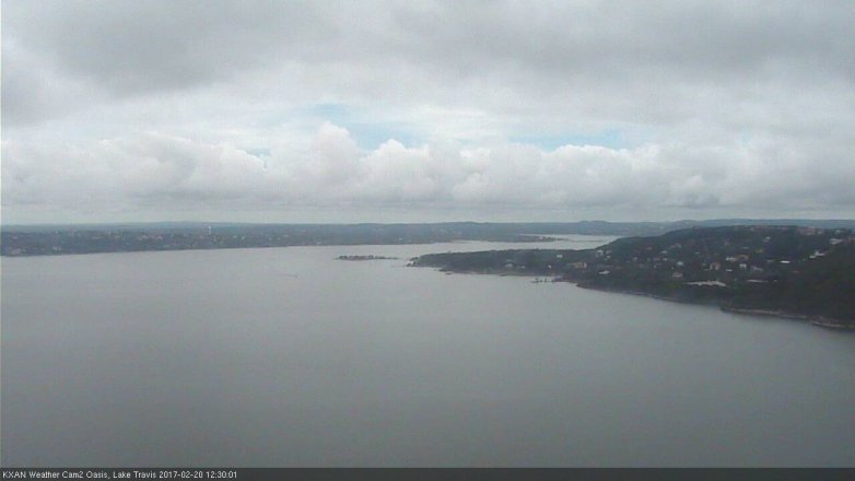 Lake Travis webcam, February 20, 2017 12:00 PM CT
