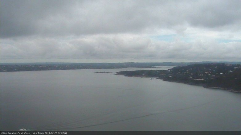 Lake Travis webcam, February 20, 2017 12:05 PM CT