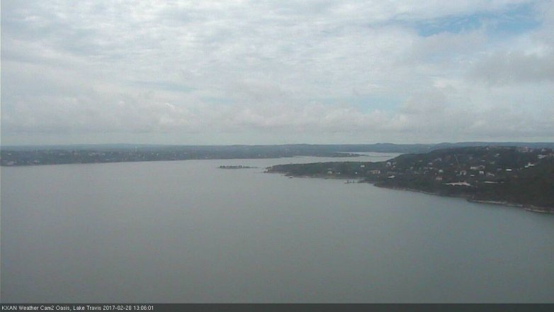 Lake Travis webcam, February 20, 2017 12:35 PM CT
